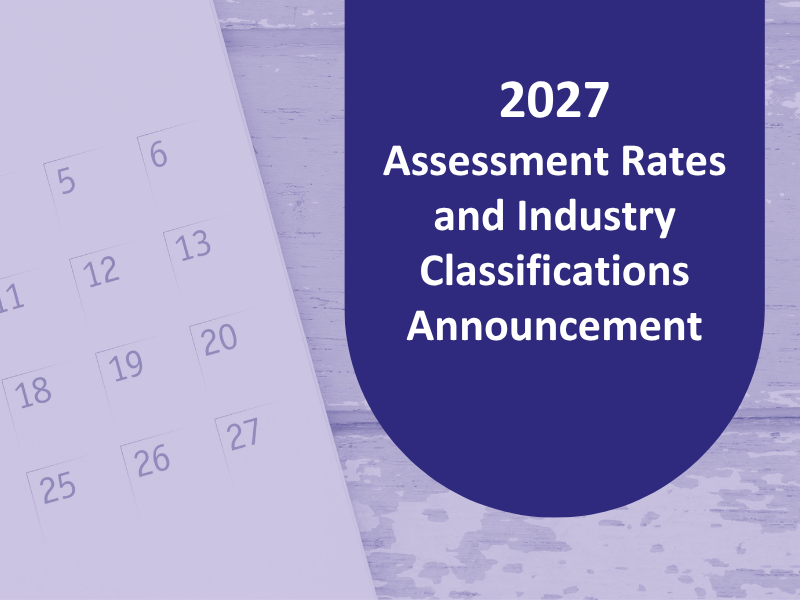 2027 Assessment Rates and Industry Classifications Announcement